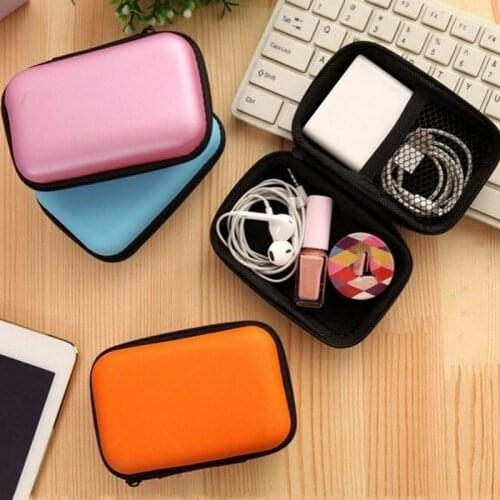 Earphone Wire Organizer Box Data Line Cables Storage Box Case Container Coin Headphone Protective Box Hanging Organizer