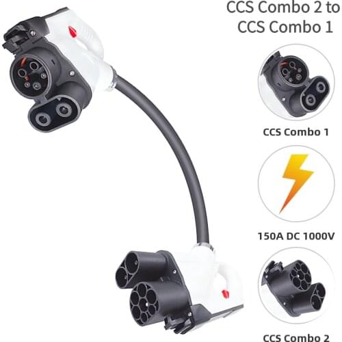EVSE converter DC1000V 150A CCS2 to CCS1 EV adapter car charging connector