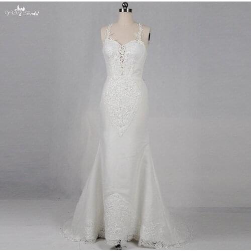 RSW1201 Sexy Backless Mermaid Wedding Dress Custom Made