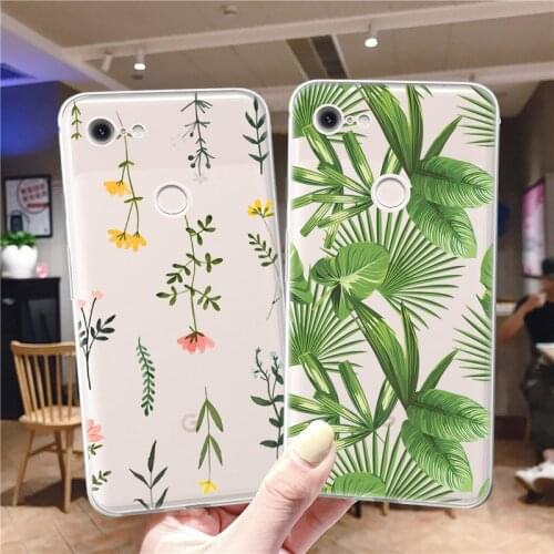Plant Leaves Coque for Google Pixel 5 4 4a 3 3a 2 XL Soft TPU Silicone Phone Cases For Pixel 4XL 5 XL 3XL 2XL Cover Funda Capa