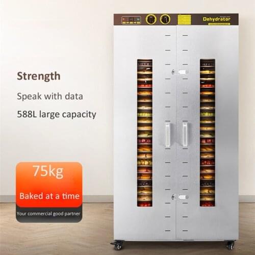 24 tray 220V Electric Food Dryer Fruits Vegetables Drying Machine Pet Treats Dehydrators 40~90 degrees