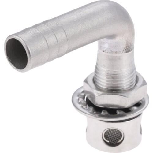 Boat Fuel Tank Vent Marine Stainless Steel Yacht Flush Mount 90 Degree Bend Fuel Water Diesel Gas Tank Breather Vent Ventilation