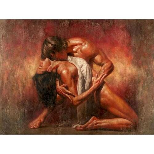 Sexy Woman Pre-Printed 11CT Cross Stitch Embroidery Complete Kit DMC Threads Painting Handmade Handicraft Hobby Counted Sales