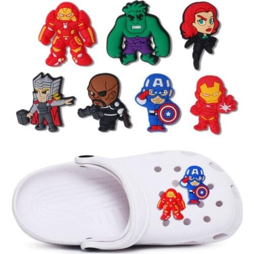 High Quality 1pcs PVC Shoe Buckles Accessories Fit Bands Bracelets Croc JIBZ Charms Shoe accessories Shoe decoration