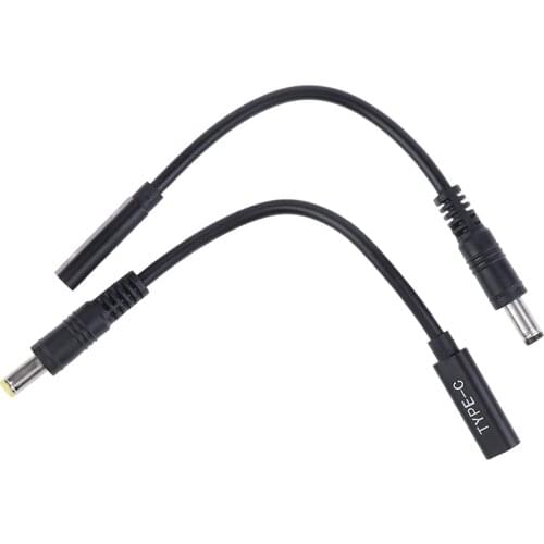 1Pcs Type C Female to DC 5525 5521 Male Power Charger Adapter Connector Adapter PD Cable