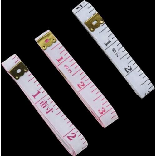 Thickened tape ruler with black letters on white background 1.3cm×1.5m one side cm and one inch