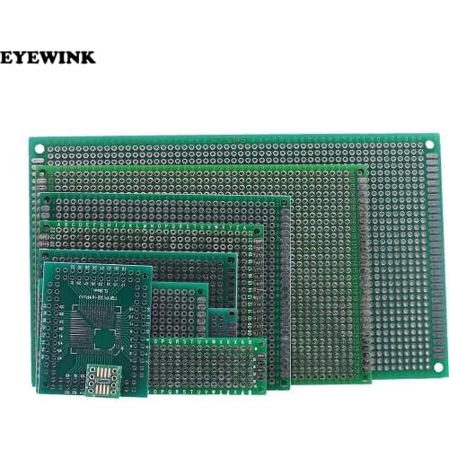 2x8 3x7 4x6 5x7 6x8 7x9 8x12 9x15 TQFP SOP8 Double Side Prototype PCB Universal Printed Circuit Board Protoboard Hole test board