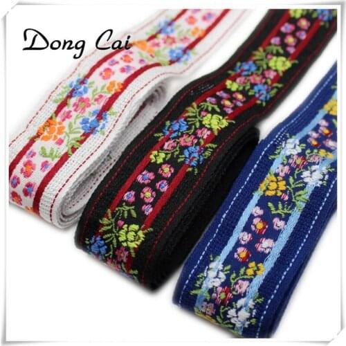 3yards-50yards/lot 3.5CM width embroidery jacquard webbing DIY handmad sewing ribbon decorative edge accessory Pet decoration