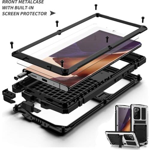 360 Full Protect For Samsung Note 20 Ultra Case Metal Samsung Note 20 S20 Plus Case Shockproof Cover Phone Cases Funda Holder