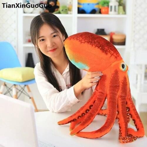 Large 50cm simulation octopus plush toy, soft throw pillow birthday gift h2101