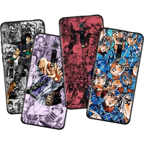 Anime JOJO Adventure For Xiaomi Redmi 9i 9T 9A 9C 9 8A 8 GO 7 7A S2 Y2 6 6A 5 5A 4X Prime Pro Plus Black Phone Case