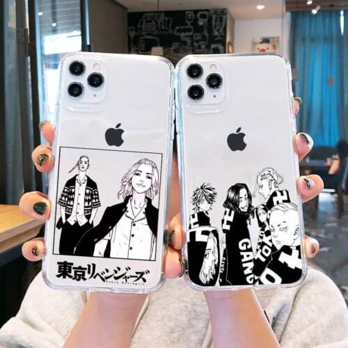 Tokyo Revengers manjiro sano Phone Case Transparent for iPhone 11 12 mini pro XS MAX 8 Plus 7 X XR