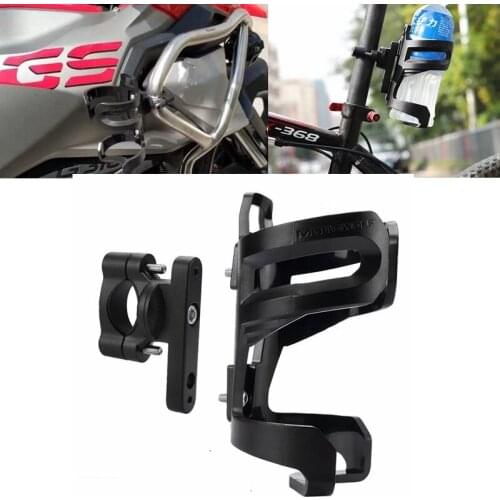 For Harley Victory Yamaha Honda Motorcycle Water Bottle Cage Drink Cup Holder For BMW R1200GS F800GS F700 F650 GS fS1000XR K1600