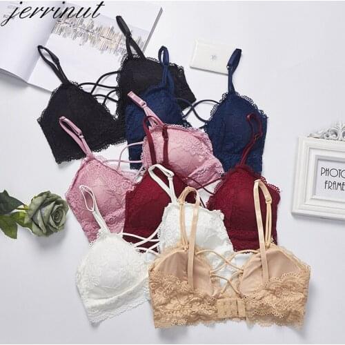 Jerrinut Sexy lace Bra Push Up Bralette BH Bras For Women Underwear Gorge Femme Brassiere Seamless Bra Wireless Bra Lingerie