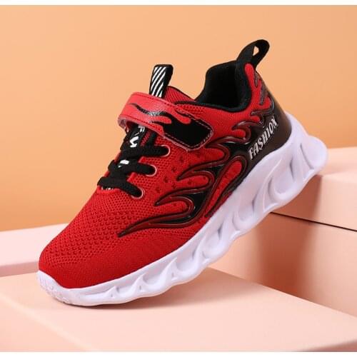 Summer Fashion Childrens Outdoor Sports Shoes Boys Running Walking Shoes Breathable Soft Sole Casual Light Sneakers Shoes