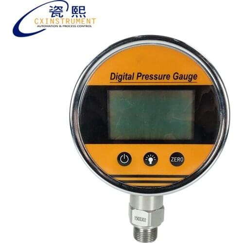 Gas Test Pressure Gauge 0~100 Mpa Pressure Range LCD Display and Stainless Steel Material