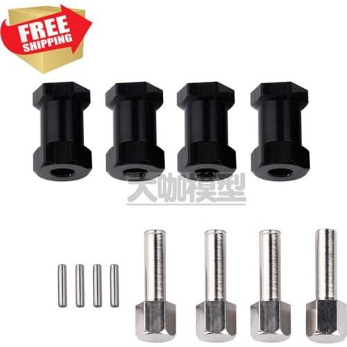 RC Parts metal 15mm 20mm 25mm length 12mm hex hub wheel hub axial SCX10 D90 CC01 F350 option parts