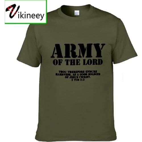 Army Of The Lord Christian Jesus Christ Men And Couples Matching T-Shirt Novel Style Custom Printing T Shirt Oversized