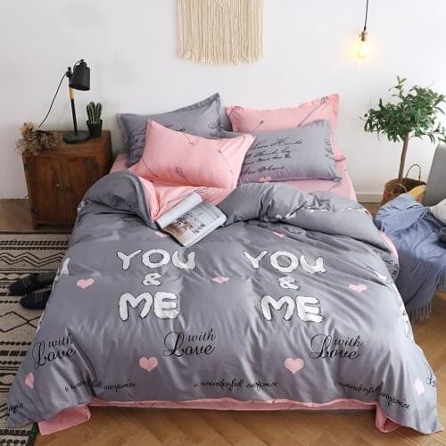 Nordic Duvet Cover 240x220 Super King Size Cute Cat Dog Bedding Set Plaid Striped Quilt Bed Cover Single Queen Size Bedsheet