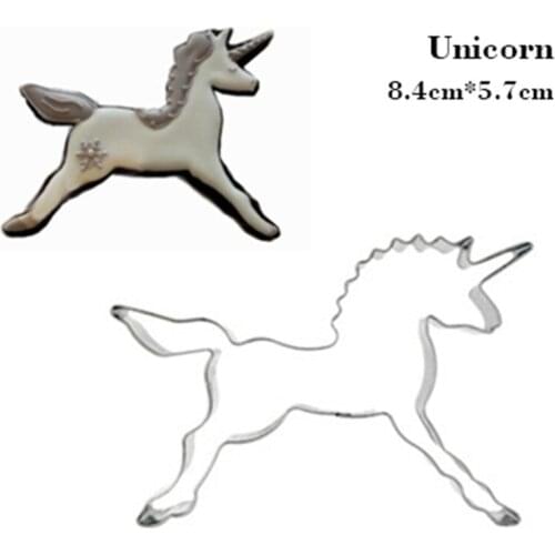 New Unicorn Shape Egg Vegetable Fruit Biscuit Cookie Cutter Tools Baking Mould Stailnless Steel Toy For Home Kitchen Supplie