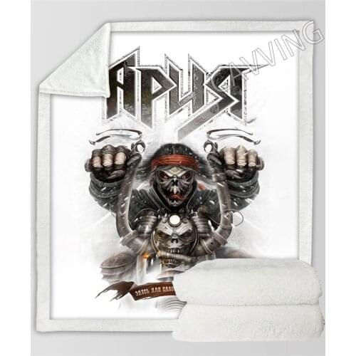 ARIA BAND 3D Printed Sherpa Blanket Rectangle Blanket Home Textiles Fleece Wearable Blanket Throw Blanket for Sofa Bed