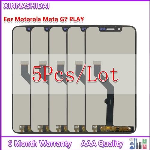 5Pcs/Lot Original Display For Motorola Moto G7 Play XT1952 LCD Touch Screen Sensor Panel Digitizer Assembly Replacement Parts