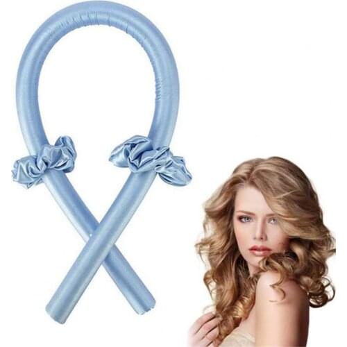 Heatless Curling Rod Curling Ribbon Lazy Curler Reusable Easy-cleaning Cotton Soft Hair Styling Roller for Daily Use