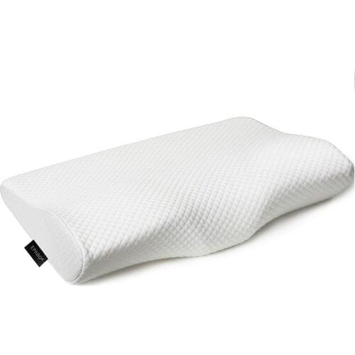 MOYEAH Anti-snoring Contour Memory Foam Pillow Ergonomic Cervical Sleeping Pillow for Neck Pain Neck Protection With Pillowcase