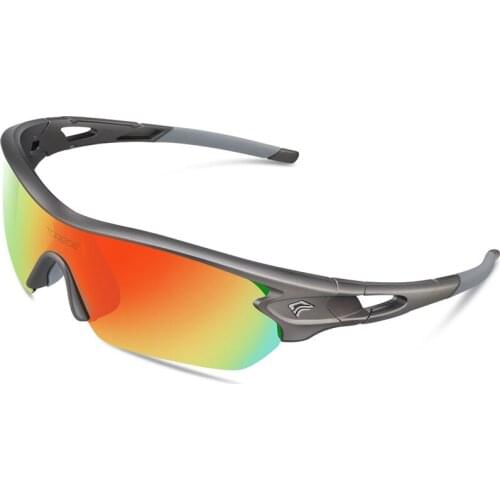 Polarized Sunglasses With 5 Interchangeable Lens for Men Women Goggle Style UV400 Protection Professional Athletes Glasses