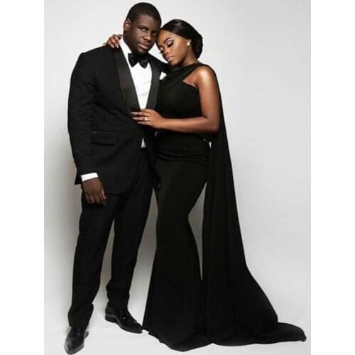 Latest Coat Pants Design 2020 Black Men Suits for Wedding Groom Tuxedo Trajes Para Hombre Costume Homme Terno Masculino 2Piece