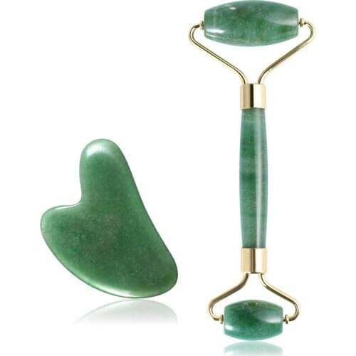 Facial Roller Natural Jade Quartz Face Jade Stone Roller Beauty Massage Tool Face Lift Massager Dropshipping