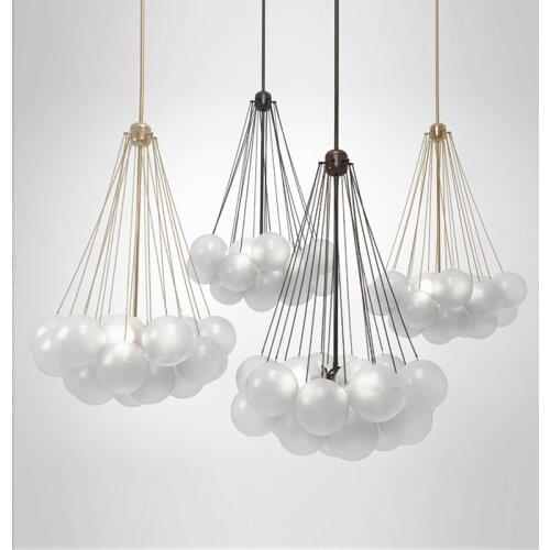 Modern LED Pendant lights Frosted Glass Ball Restaurant Pendant Lamp Designer Childrens Room Hanging Lamp Classic chandeliers