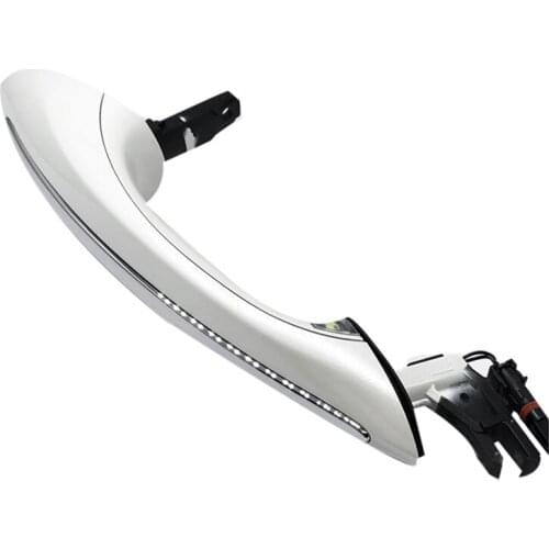 51217231929 Rear Left Exterior Door Handle For-BMW 5 6 / 7 Series F07 F10 F11 F06 F12 F13 F01 F02 F03 F04(White)