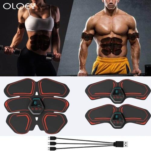 Workout Abdominal Muscle Trainer Electric Press Stimulator Slimming Fitness Exercise Machine Home Gym Fitness Equipment Training