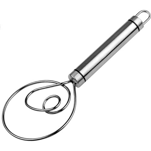 Convenient Long Handle Danish Bread Dough Whisk Stainless Steel Dutch Bread Dough Whisk For Bread Making