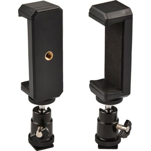 Universal Smartphone Tripod Adapter For Tripod Monopod Holder Clamp Bracket Vertical 360 Degree Adjustable Holder New 2021