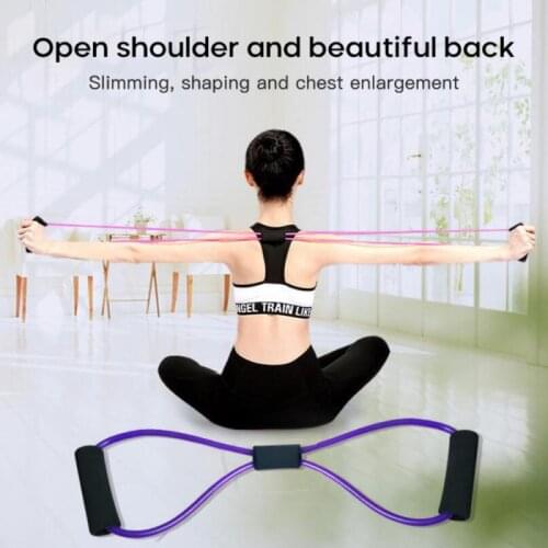 Figure-of-eight Pull Rope Fitness Yoga Tension Band Tear Muscle Exercise Artifact Portable Chest Muscle Exercise Equipment