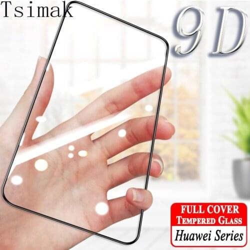 9D Full Cover For Huawei Nova 5T Glass Screen Protector For Huawei Nova 3 3i 3E 4 4E 5 T 5Z 5i Pro 6 7 SE 7i Tempered Glass Film