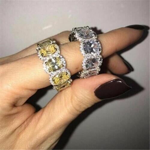4 style New Arrival Hot Sell High Quality Luxury Jewelry 925 Sterling Silver AAAA CZ Promise Party Women Wedding Ring for Mother
