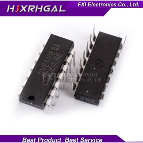 10PCS CD4069UBE CD4069U DIP14 DIP CD4069 new original