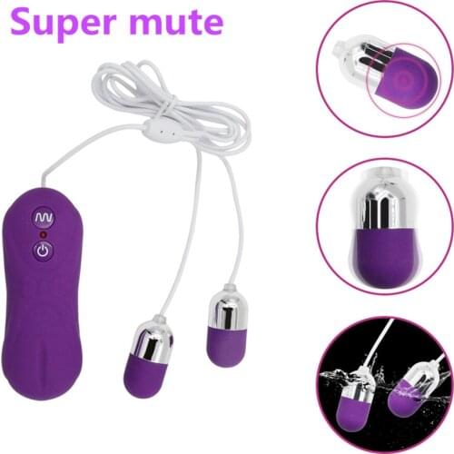 16 mode silent double vibrating eggs Female Masturbate Massager G-spot Clitoral Stimulation nipple vibrator Sex Toy For Women