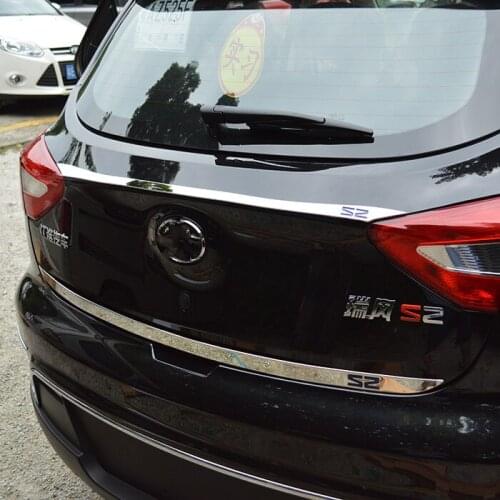 304 Stainless steel trunk trim strip rear trim for 2015 JAC Refine S2 Car styling
