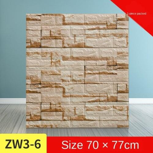 3D Wallpaper new DIY Marble Sticker Waterproof 3D wall Stickers brick stone pattern Self-Adhesive Wallpaper for Kitchen bedroom