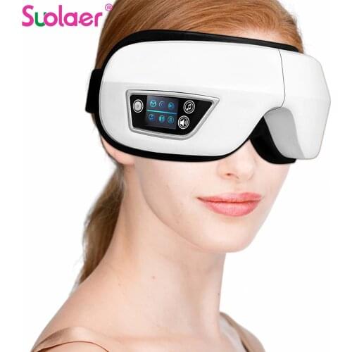 4D Smart Airbag Vibration Eye Massager Eye Care Instrumen Heating Bluetooth Music Relieves Fatigue And Dark Circles With Heat