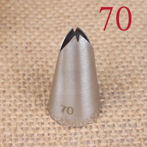 70# Leaves Decorating Mouth 304 Stainless Steel Welding Baking Cream DIY Tool Small Number
