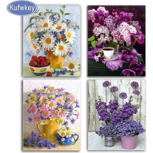 3d Diamond Painting Daisy,flower Diamond Embroidery Sale Landscape 5D full square/round Diamond Picture Of Rhinestone mosaic kit