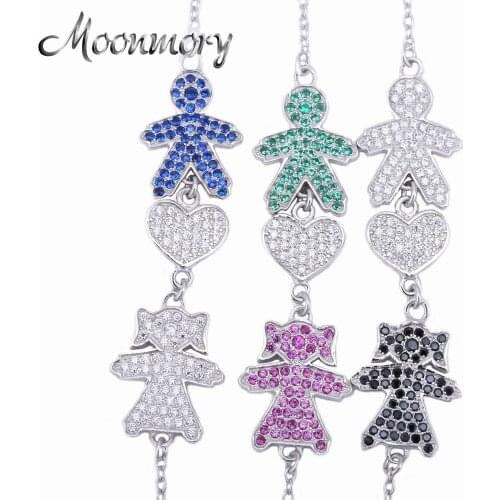 Moonmory Russia 925 Sterling Silver Boy And Girl Bracelet For New Born Russian Baby Silver Boy And Girl Bracelet Jewelry Making