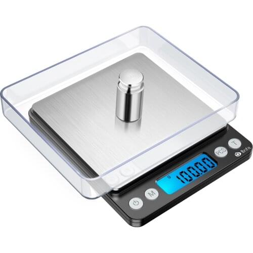 ORIA Digital Kitchen Scale 500g/ 0.01g Mini Pocket Jewelry Scale Portable LCD Display Cooking Food Scale