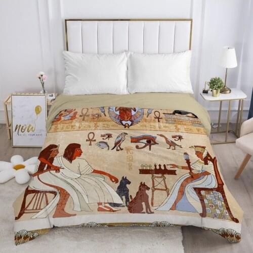 Egyptian Duvet cover Quilt/Blanket/Comfortable Case Double King Bedding 140x200 240x260 200x200 for Home khaki
