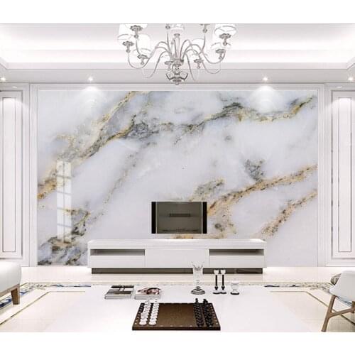Beibehang Photo Wallpaper Modern Simple Golden Luxury Murals Marble Wall Painting Living Room TV Bedroom Home Decor papier peint
